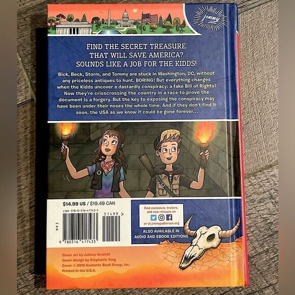 New! Hardcover, Treasure Hunters “All American Adventure” by James Patterson. - Picture 2 of 4